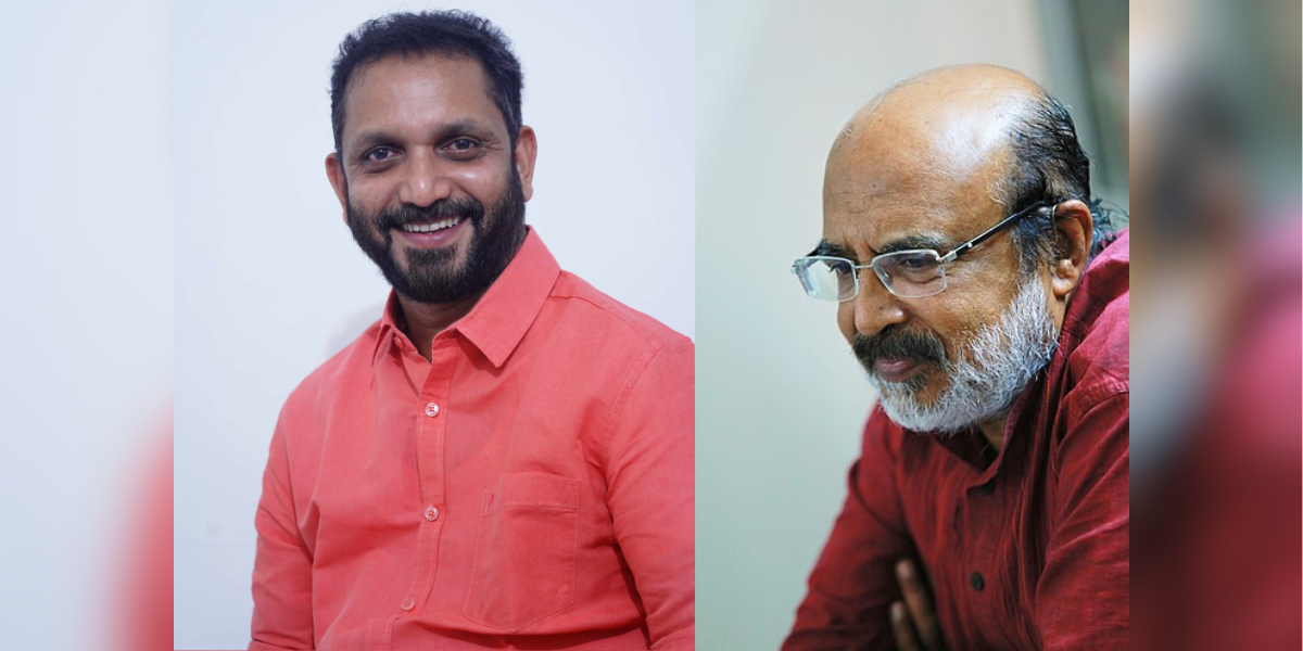 K Surendran (left), Thomas Isaac (right).