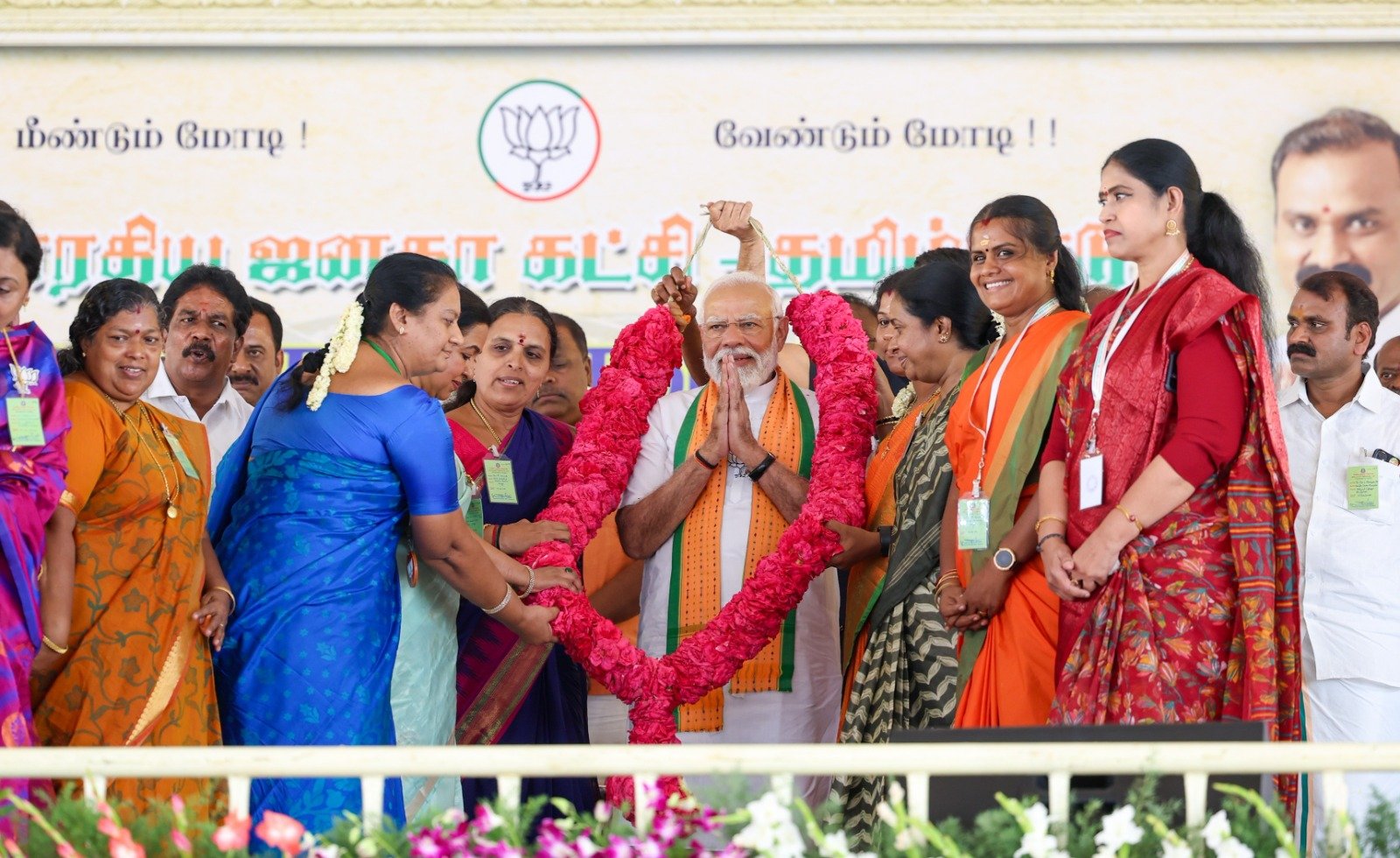 PM Modi addresses public meeting in Kanniyakumari. (X)