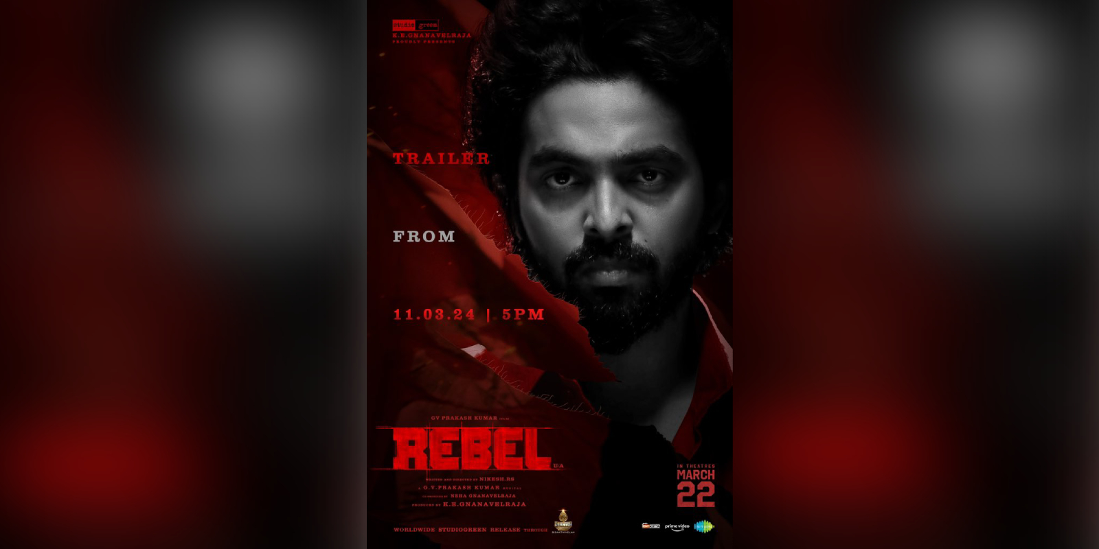 GV Prakash's Rebel trailer launched