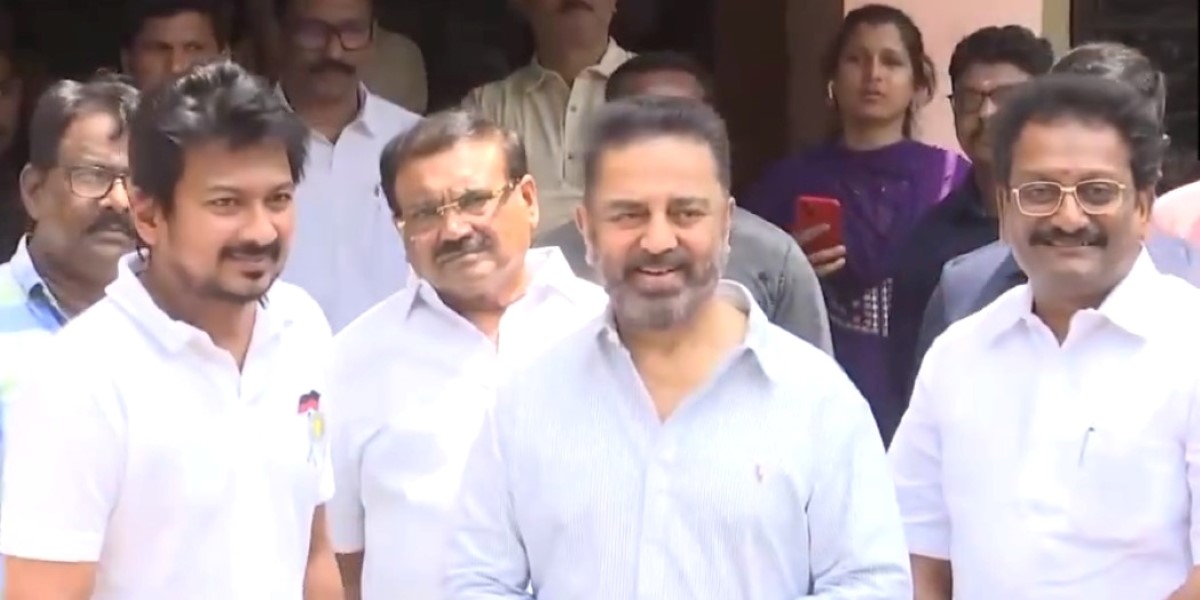 Kamal Haasan with Udhayanidhi Stalin