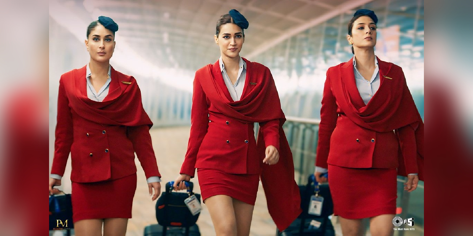 Kareena Kapoor Khan, Kriti Sanon, and Tabu in director Rajesh Krishnan's Crew