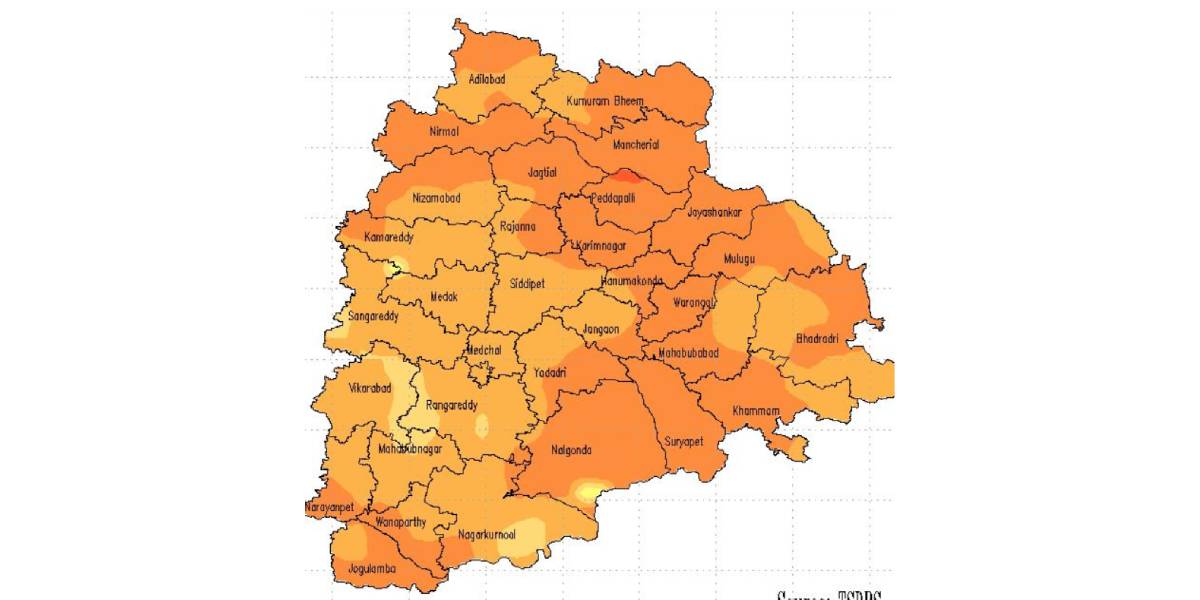 Heatwave expected in Telangana.