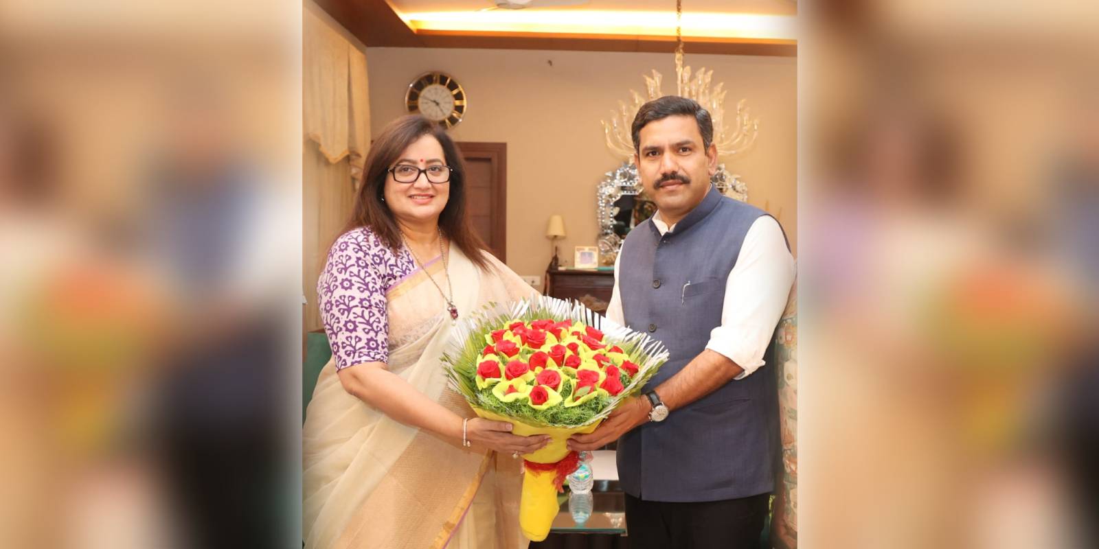 Sumalatha with BY Vijayendra