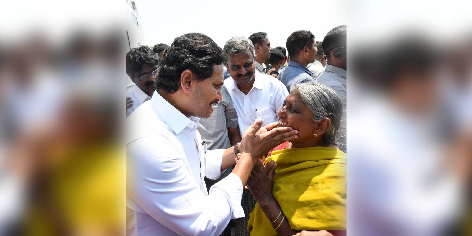 YS Jagan during the campaign