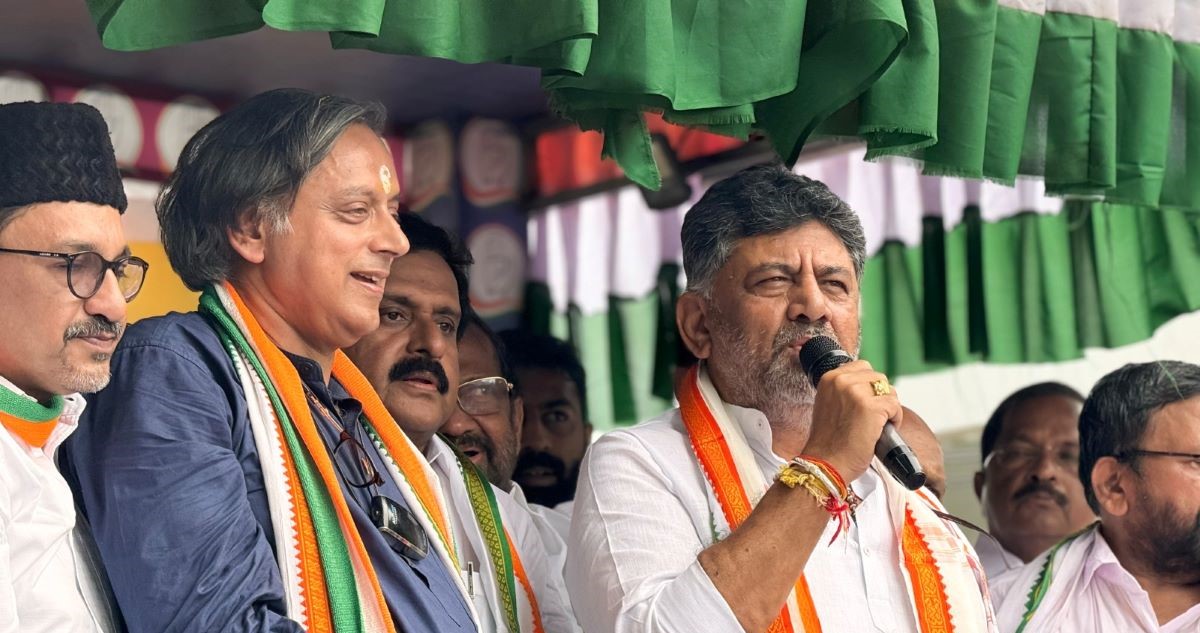 DK Shivakumar campaigning in Kerala
