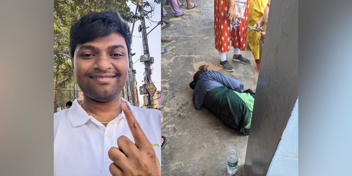 Dr Ganesh Srinivasa Prasad, the fainted woman. (X)