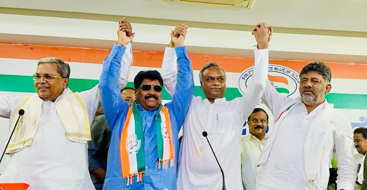 Former Minister Malikayya Guttedar joins Congress