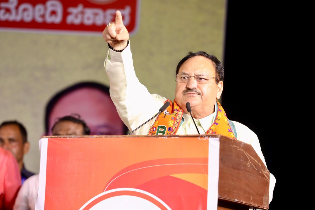 JP Nadda in Hubballi