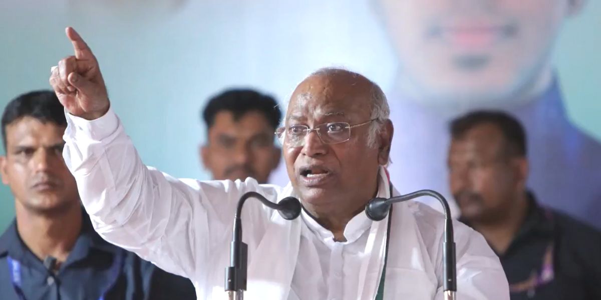 PM Modi in a perpetual state of denial, says Kharge on President's address