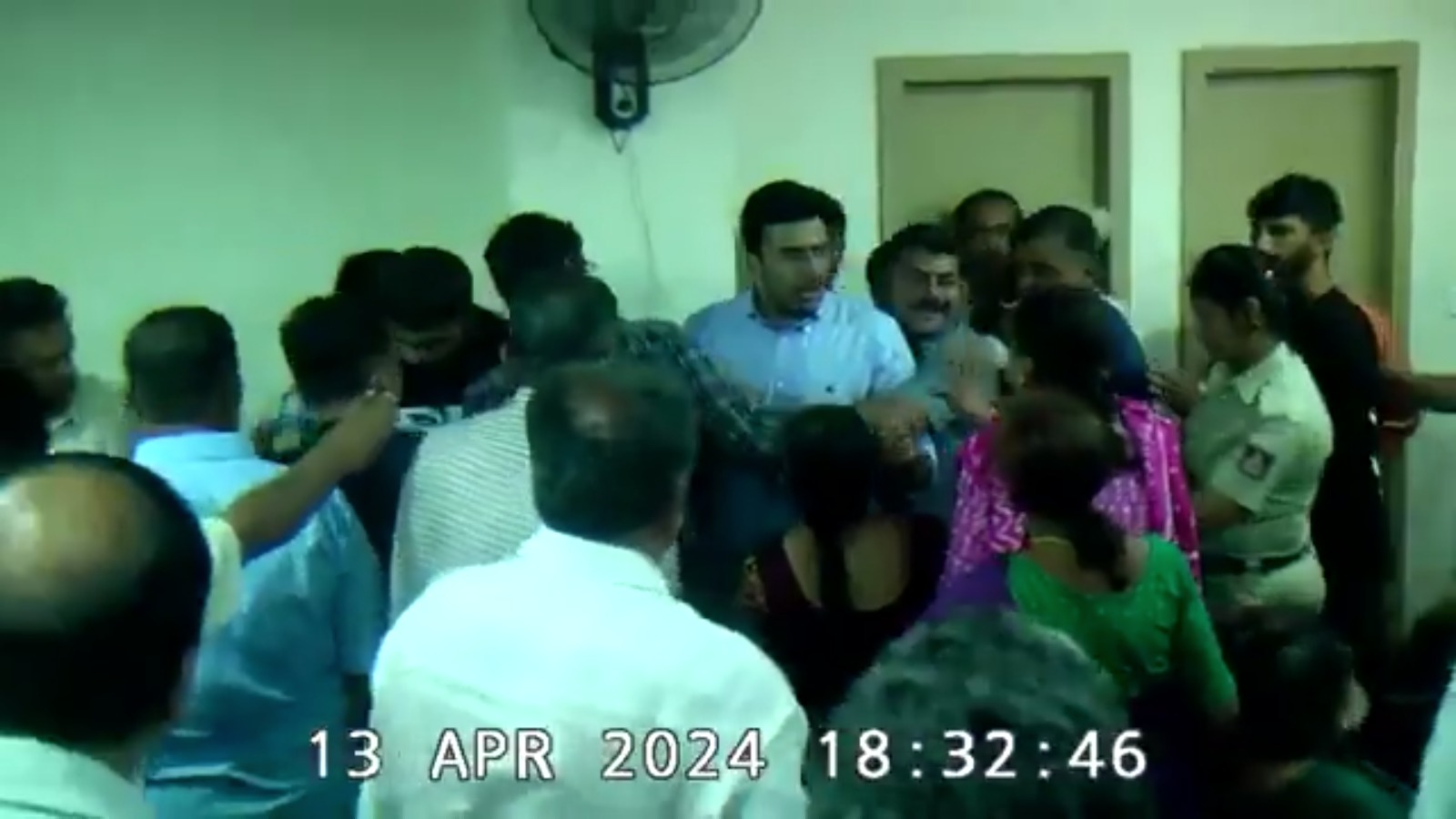 Karnataka BJP Bangalore South MP Tejasvi Surya Shri Guru Raghavendra Cooperative Bank.