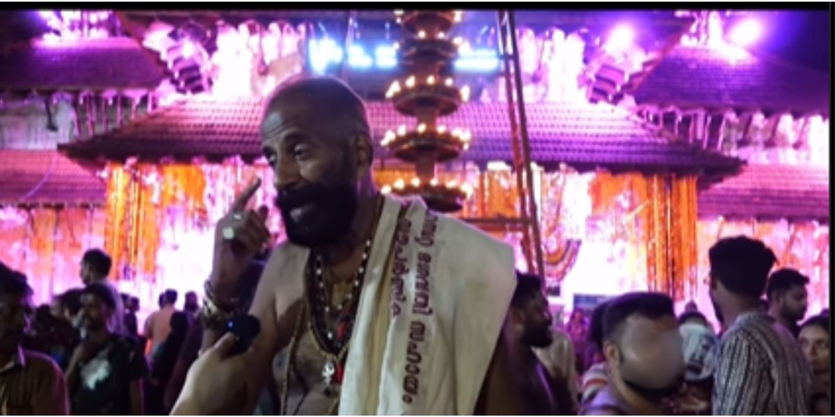The man who tried to sexually assault the victims during Thrissur Pooram.