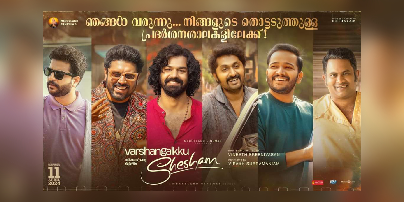 Varshangalkku Shesham is directed by Vineeth Sreenivasan