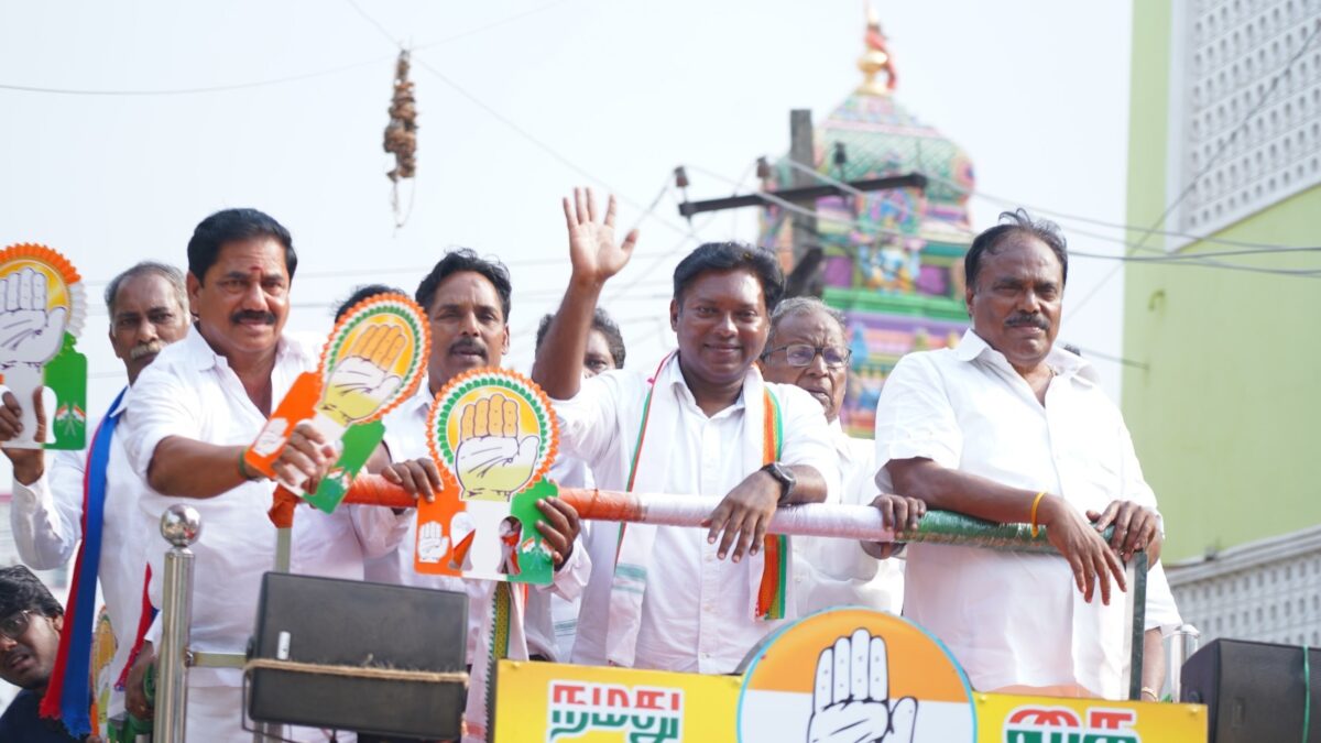 S Sasikanth Senthil, will be fighting the Lok Sabha election from Tiruvallur Parliamentary Constituency in Tamil Nadu (supplied)