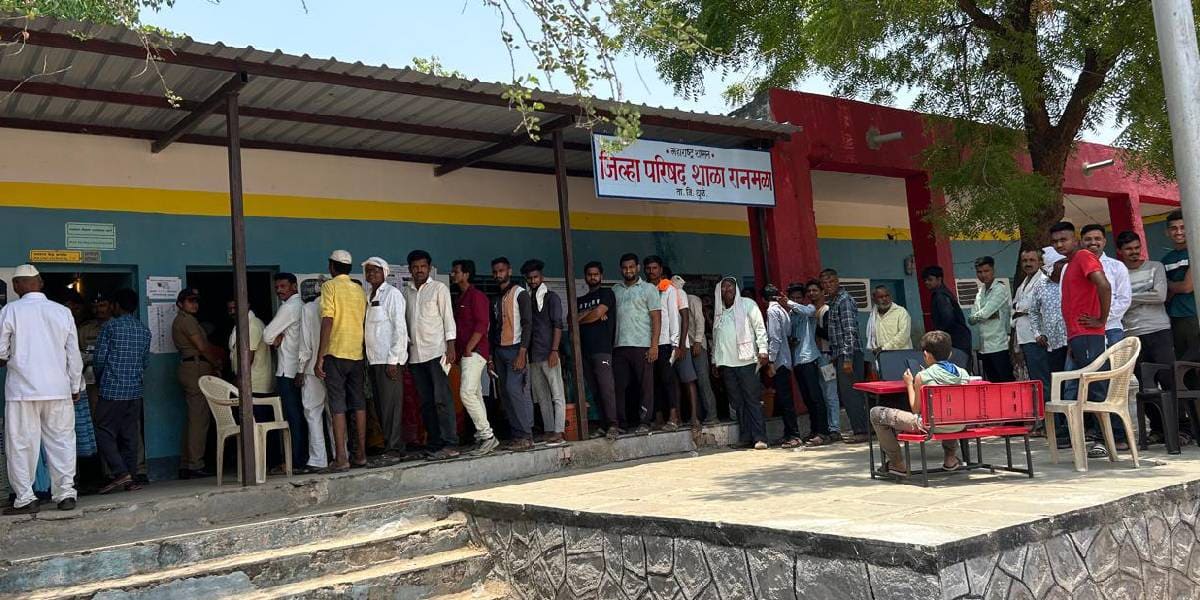 The returning officer noted a total turnout of 11,31,580 voters at 9 pm on 20 May. The total turnout a day later became 12,17,523. (DIO, Dhule/X)