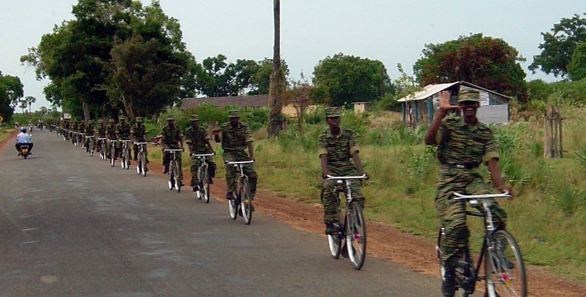 File image of LTTE bike platoon