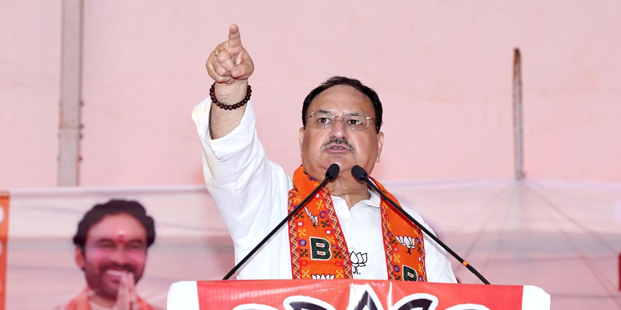 BJP national president JP Nadda at an election rally on Monday, 6 May, 2024.