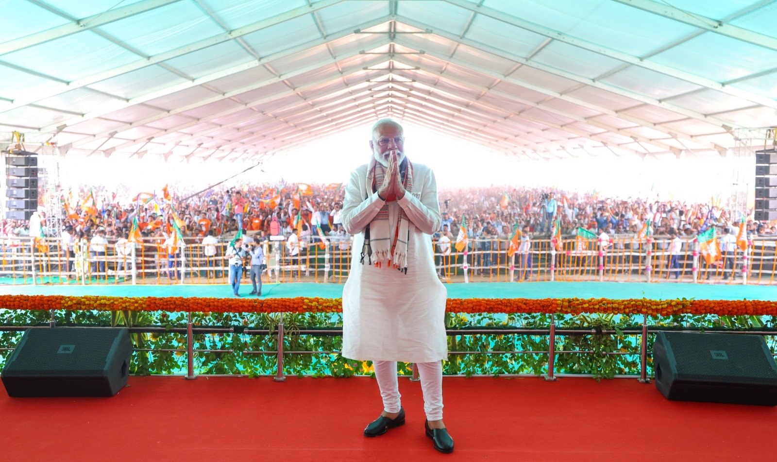 Three phases may be identified in the tone of campaign rhetoric, associated with the changing moods of Prime Minister Narendra Modi. (Narendra Modi/X)