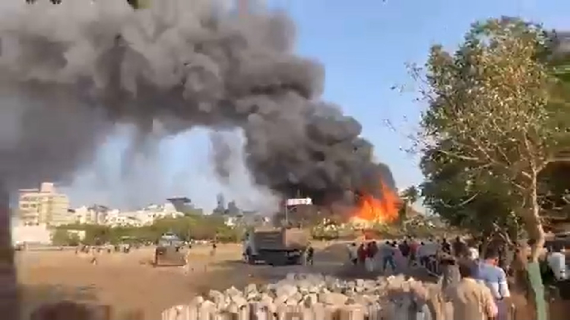 Rajkot Collector Prabhav Joshi said the Fire Control Room received a call at around 4:30 pm regarding the blaze at the game zone. (Screengrab)