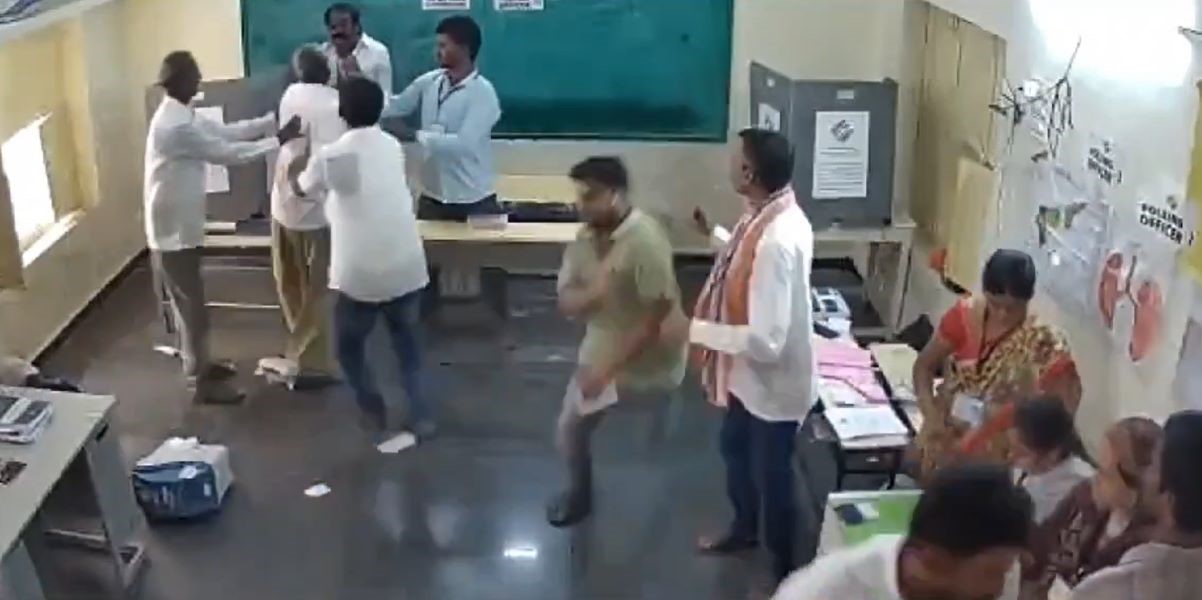 ysrcp mla damages evm