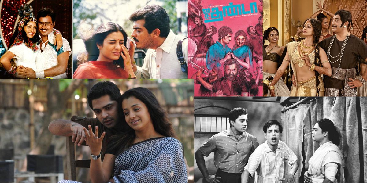 A collage of Tamil films that dealt with the world of cinema.