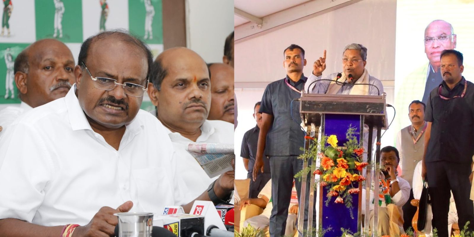 Siddaramaiah and HD Kumaraswamy