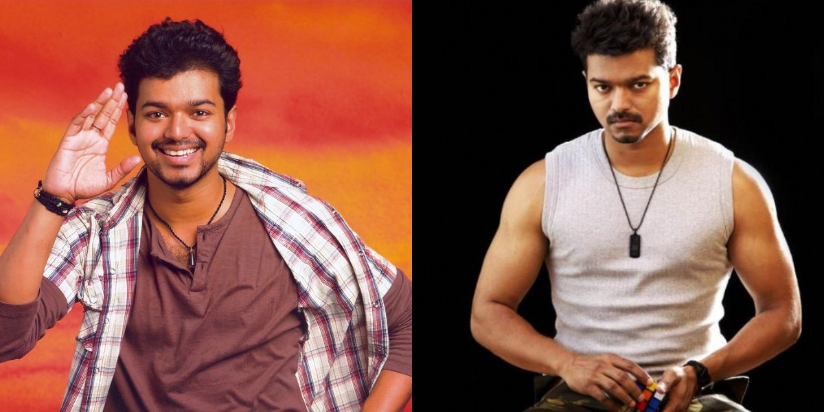 Vijay in 'Pokkiri' and 'Thuppakki'. (Supplied)