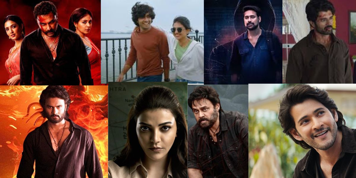 A collage of stills from Telugu films released in the first half of 2024. (Supplied)