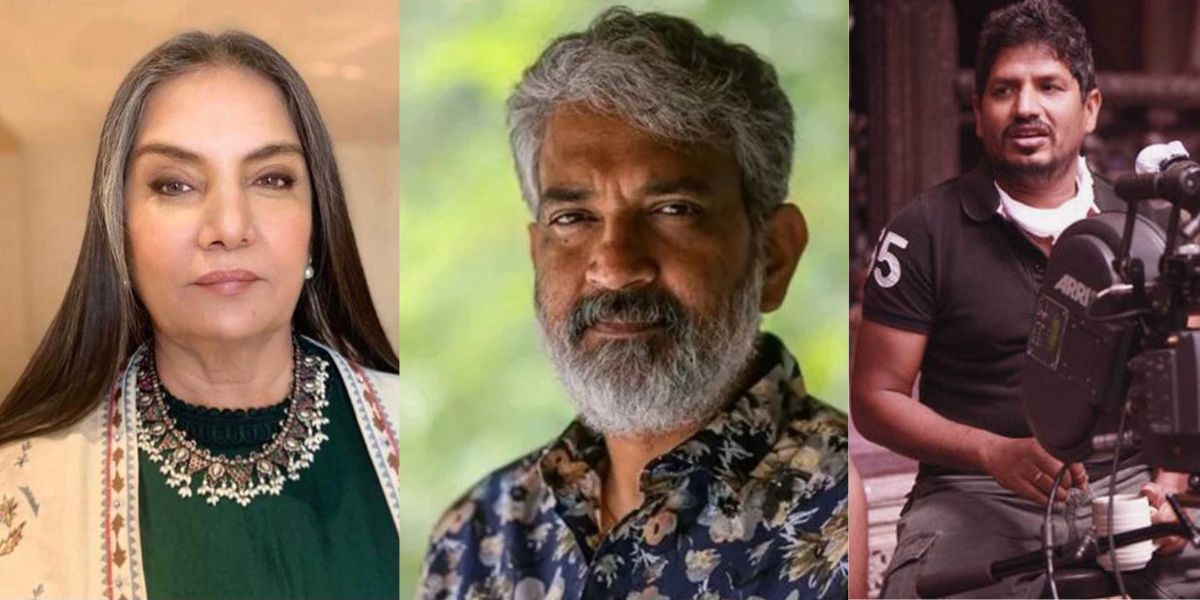 Shabana Azmi, SS Rajamouli and Ravi Varman. (Facebook)