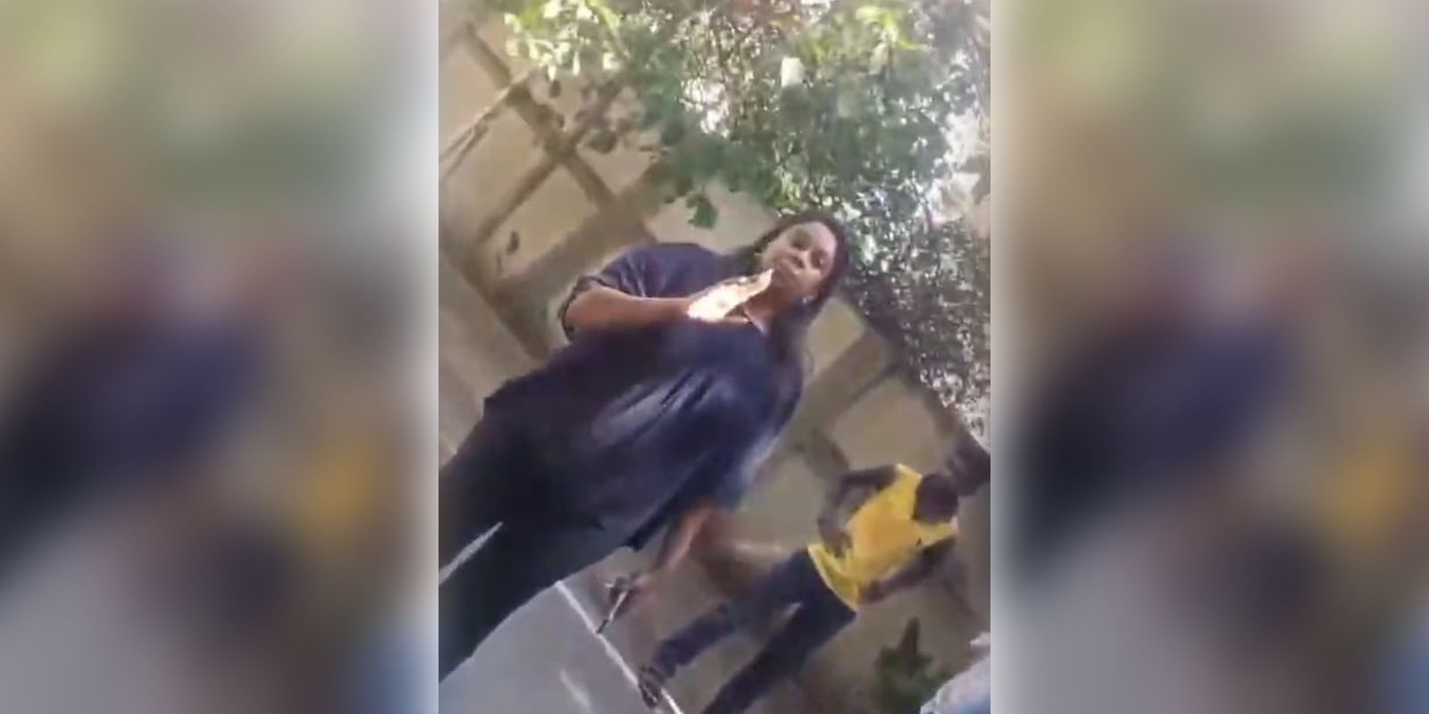 Accused Madhuri seen arguing with the passerby