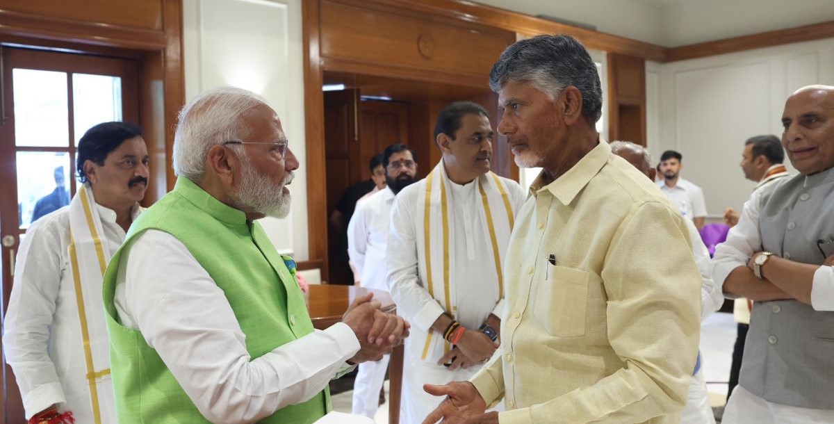 Chandrababu Naidu with PM Modi