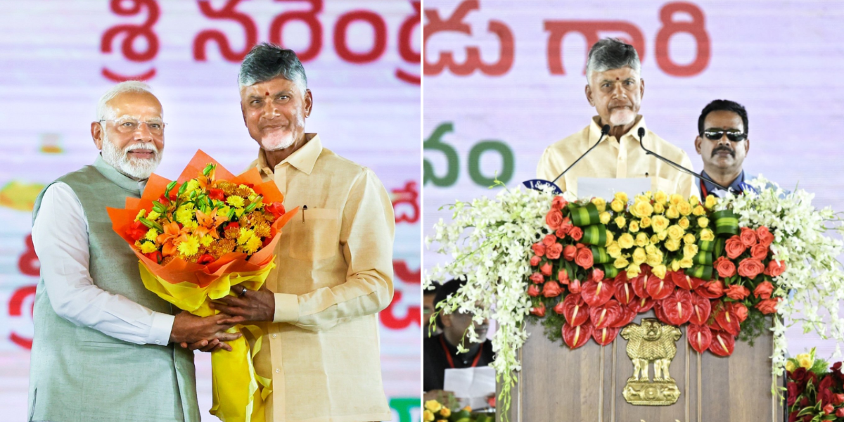 Chandrababu Naidu assumes charge as Andhra CM