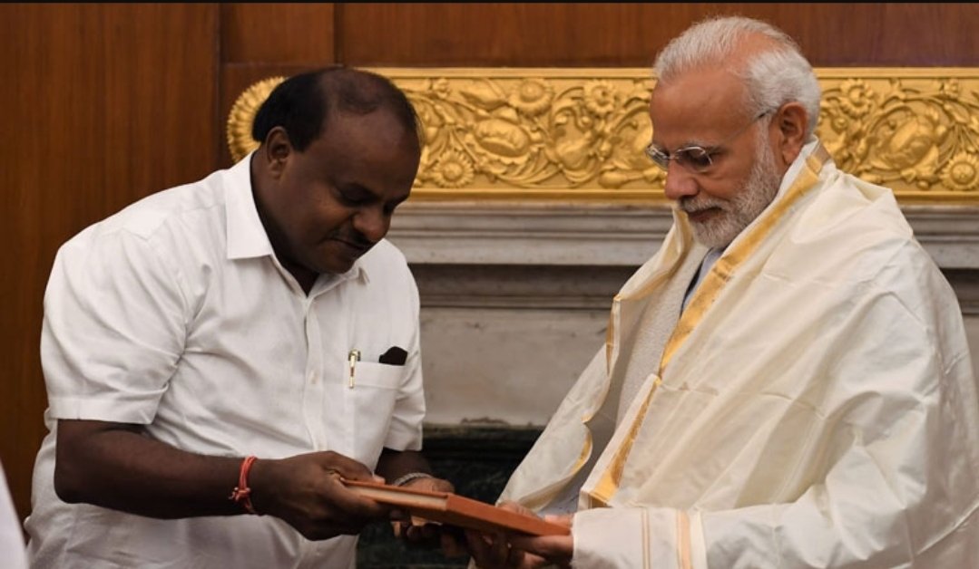 HD KUmaraswamy as Cabinet Minister in Modi government