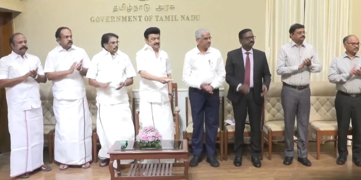 MK Stalin inaugurating tenth edition of excavation at the Keezhadi archaeological site and surrounding locations.