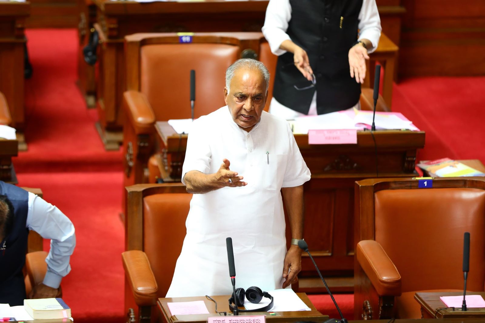 Karnatka Minister Boseraju on issues affecting Congress government