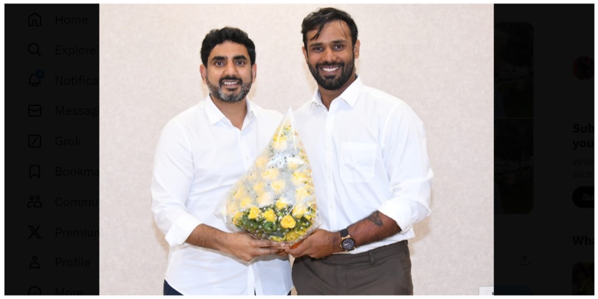After “humiliation under YSRCP regime”, Indian cricketer Hanuma Vihari meets Nara Lokesh, returns to Andhra cricket