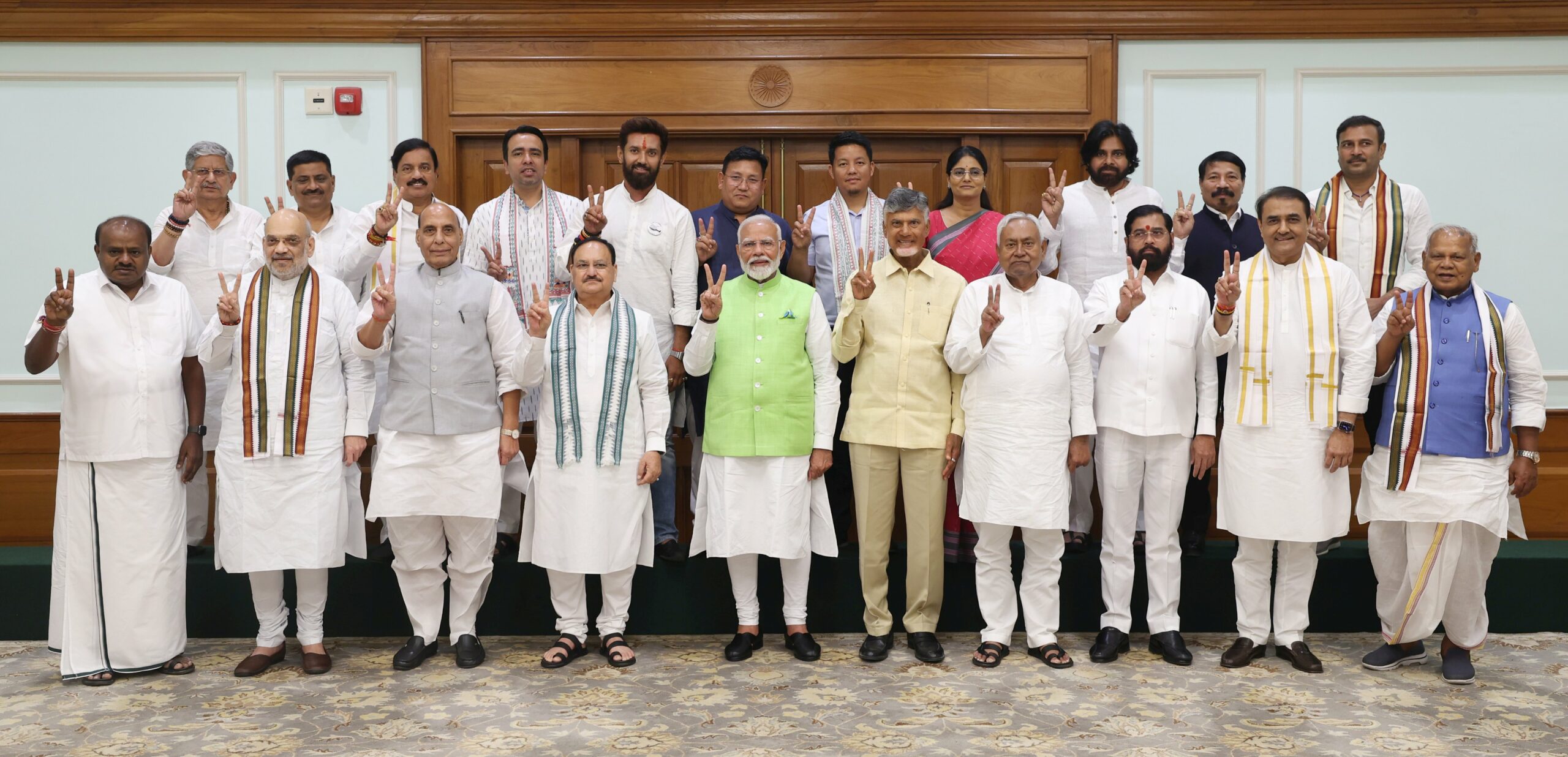 NDA leaders after meeting. (X)
