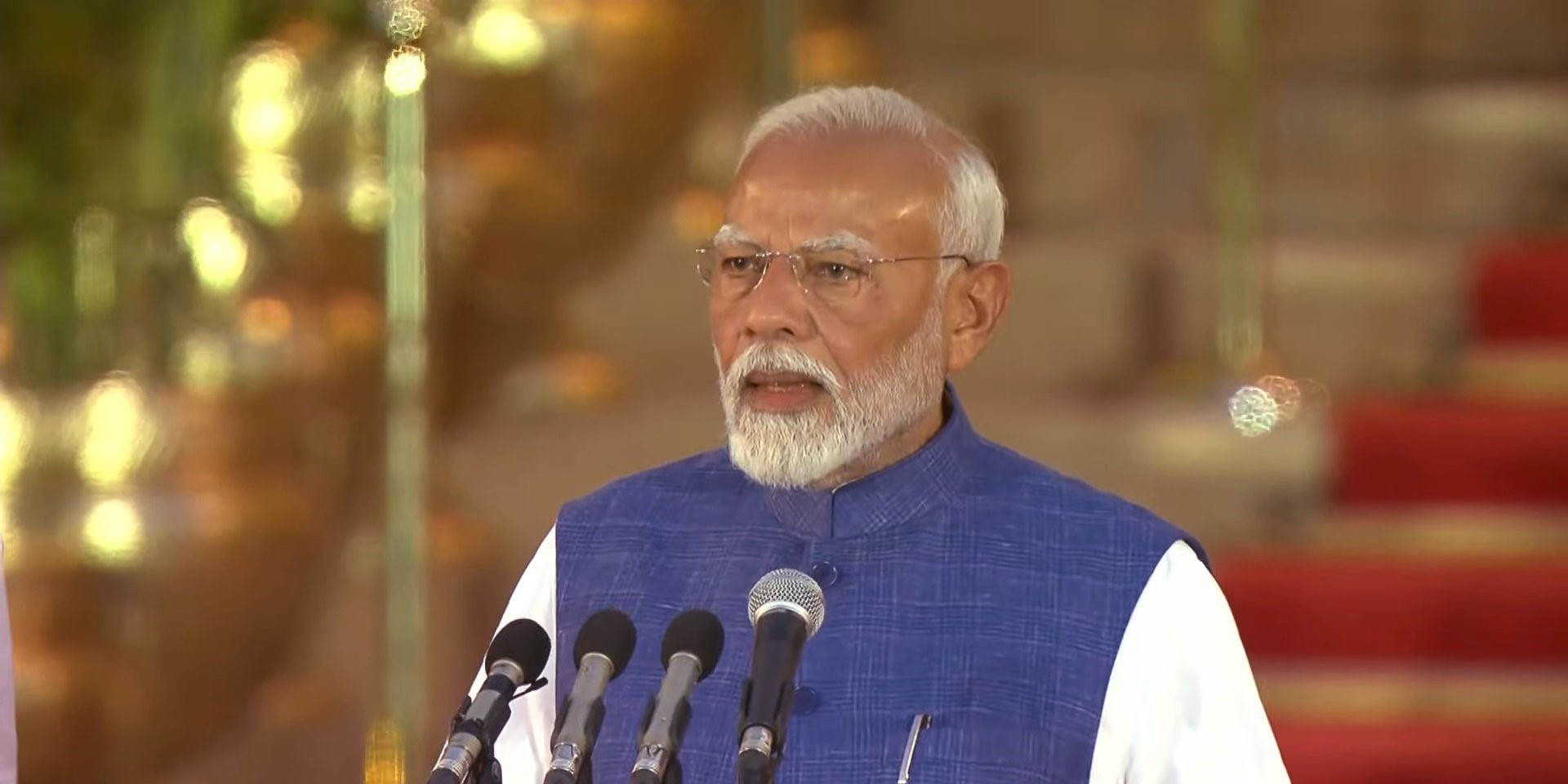 Narendra Modi takes oath