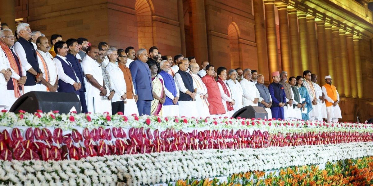 New council of ministers with PM Modi