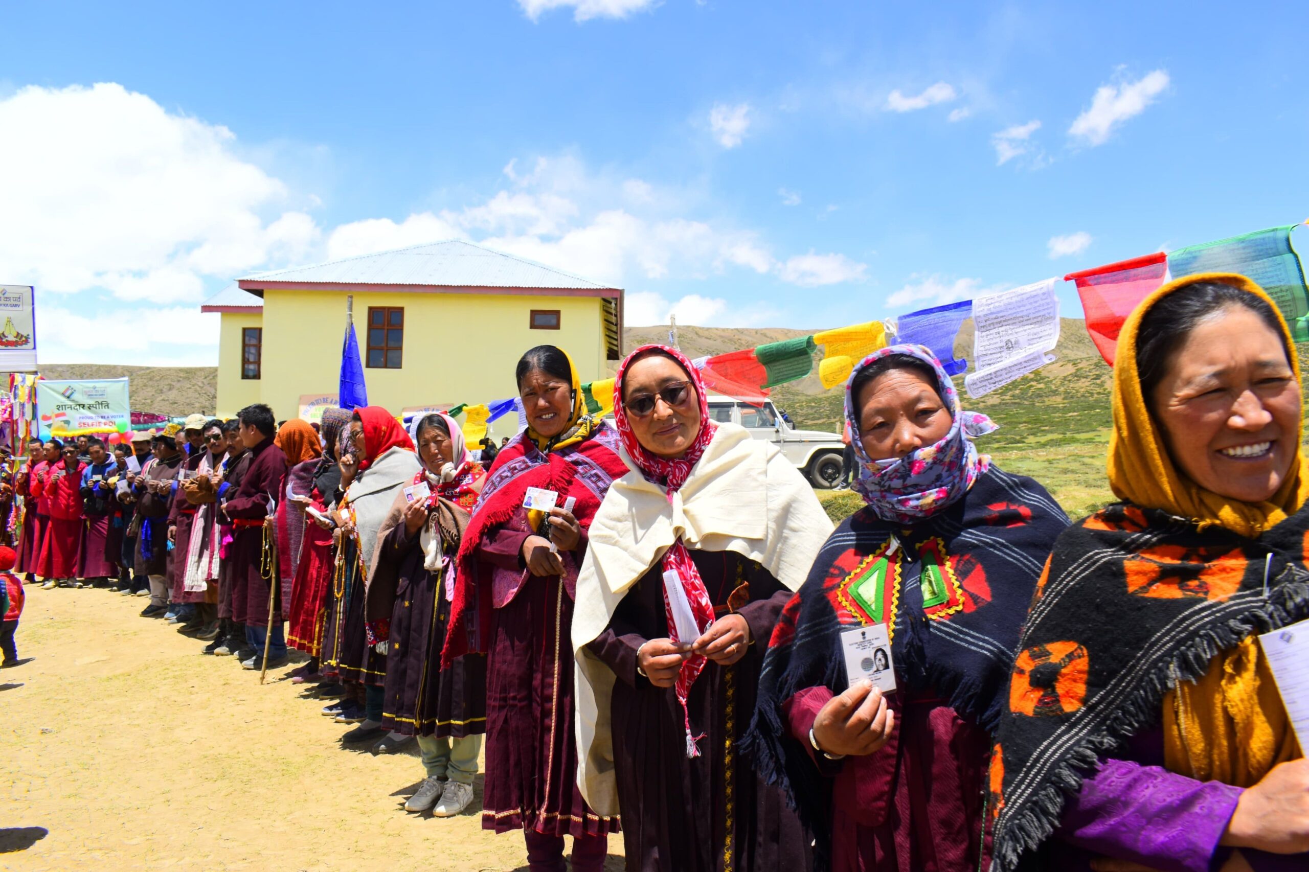 The turnout was higher than the 61 percent recorded in the corresponding phase of the 2019 polls. (ECISVEEP/X)