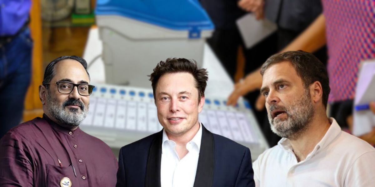 Rajeev Chandrasekhar offers to tutor Elon Musk on building 'secure EVMs' while Rahul Gandhi calls them 'black box'.