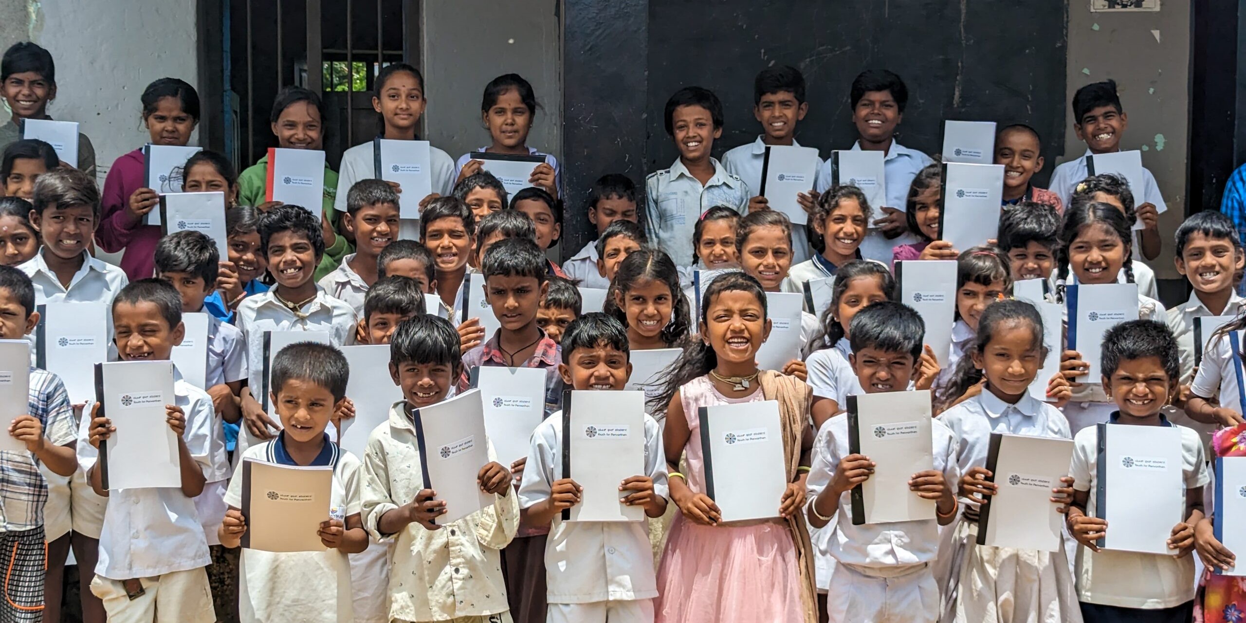 Recyclothon focuses on recycling used notebooks from schools and transforming them into new, usable books for students in rural Karnataka. (Supplied)