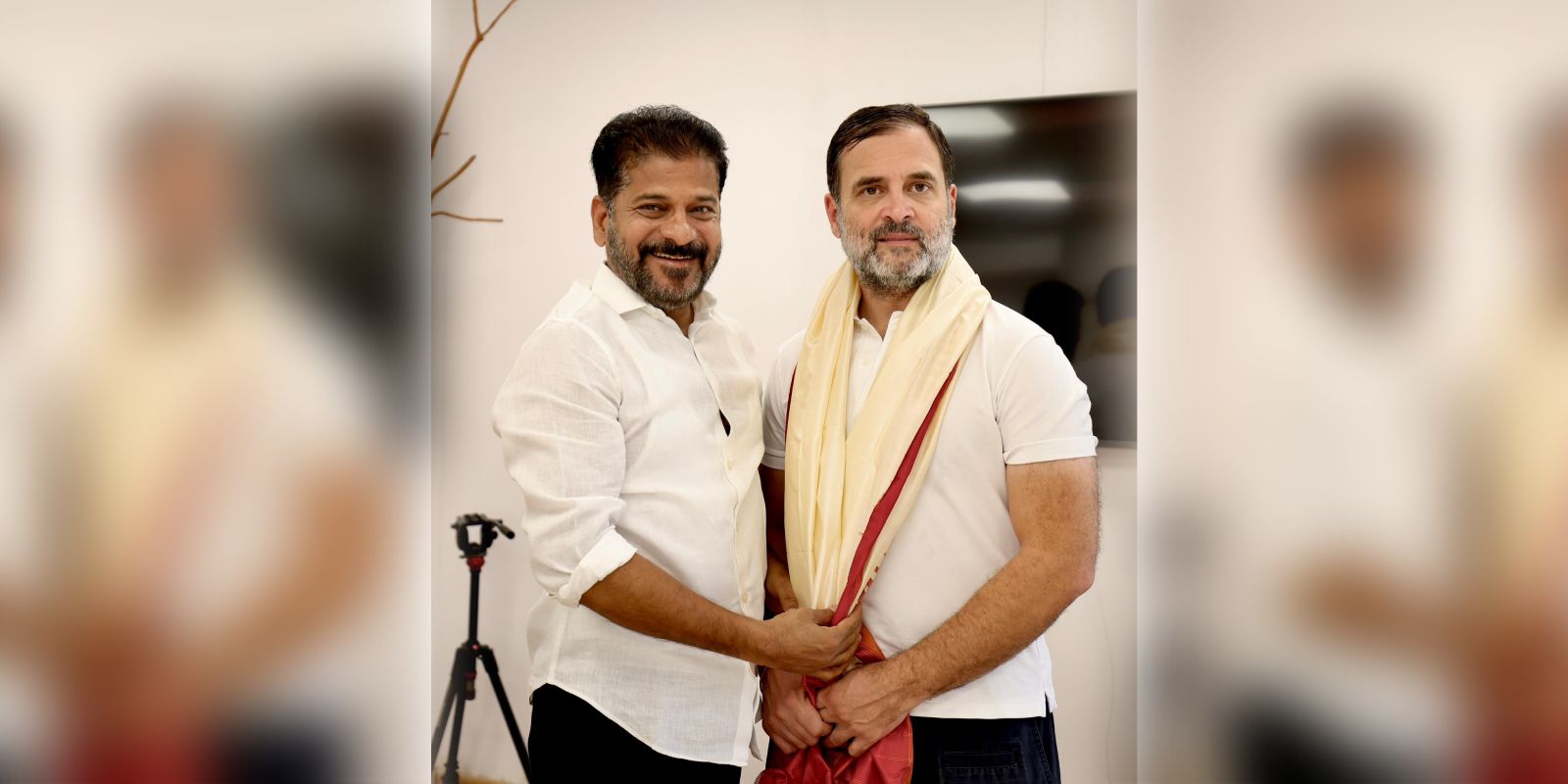 Revanth Reddy with Rahul Gandhi