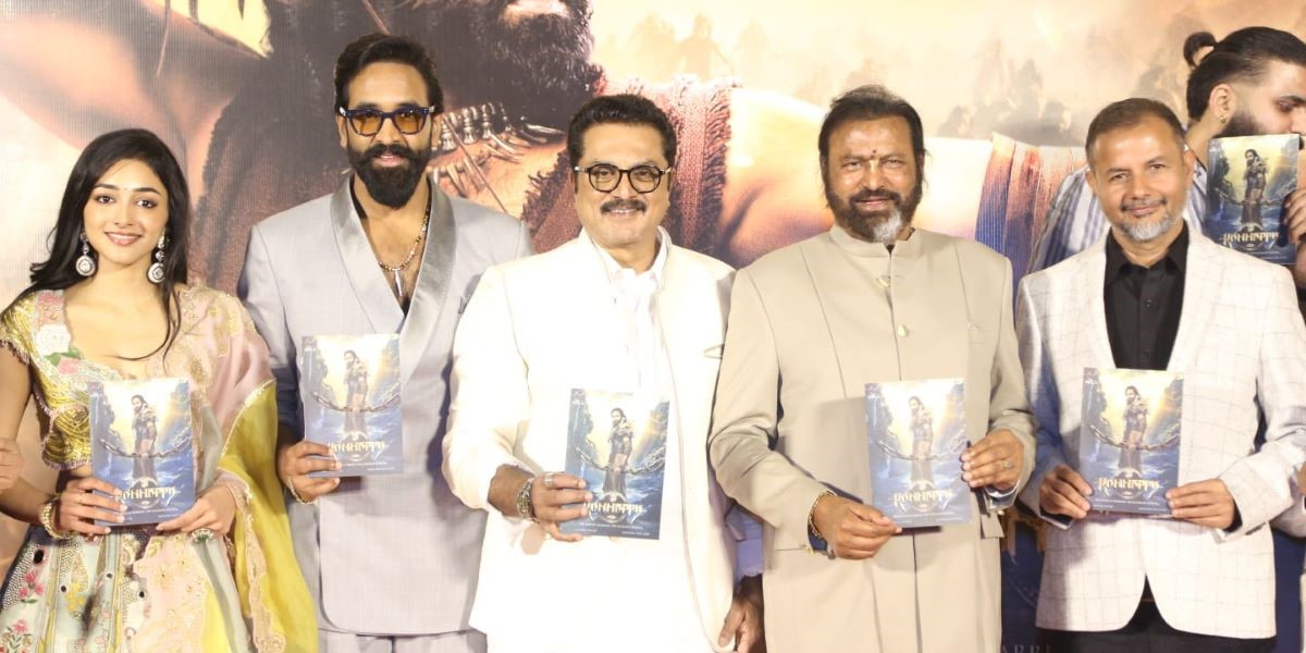 Team Kannappa at the teaser launch