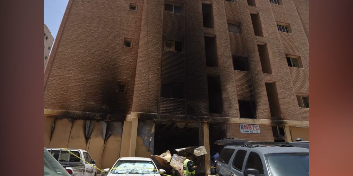 The building where the fire accident occurred. (X)