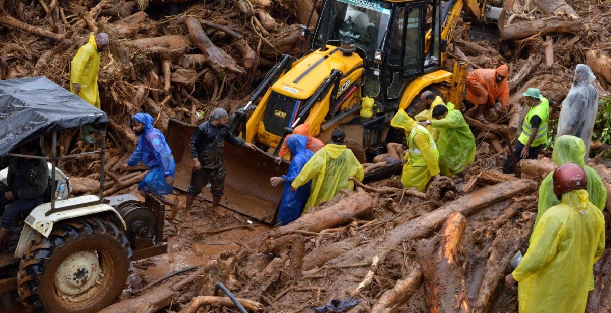 Aftermath of the landslides in Wayanad