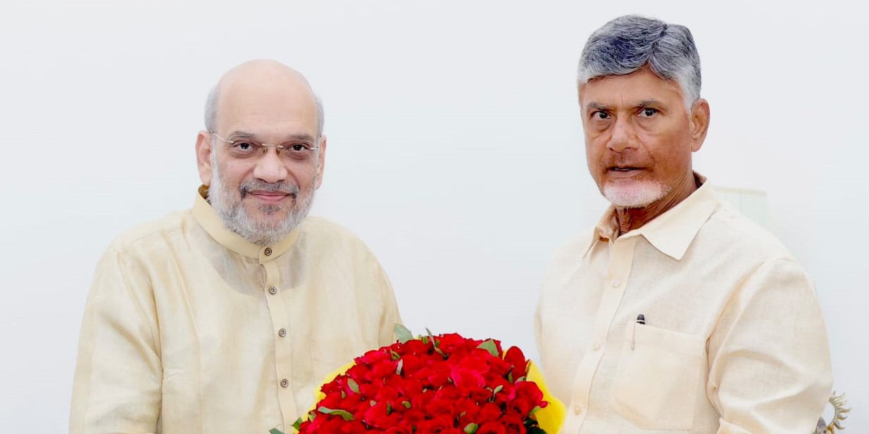 Amit Shah and Chandrababu Naidu. (X)]