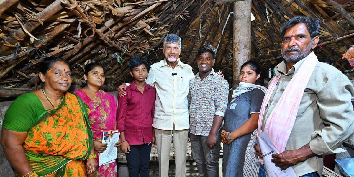 Naidu leads officials in disbursing social security pensions