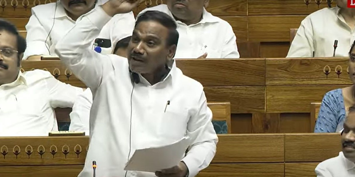 DMK MP A Raja in Lok Sabha