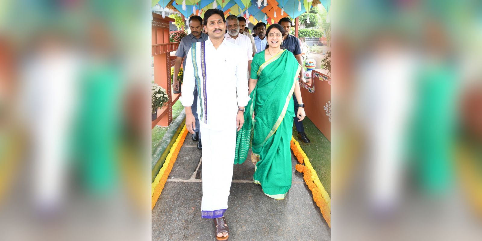 File photo of YS Jagan and YS Bharathi