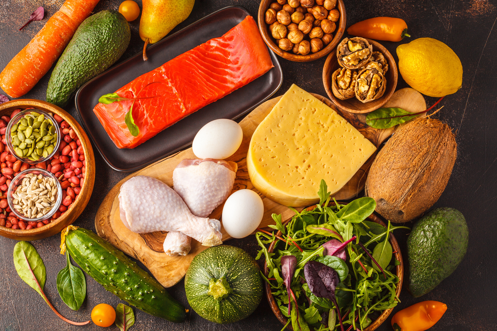 Low-carb diet. (Wikimedia Commons)